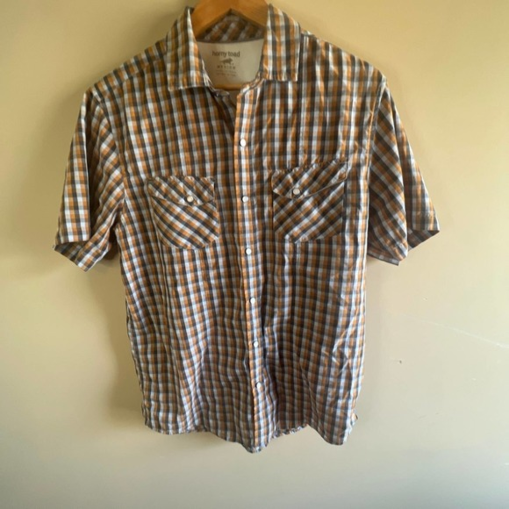 Horny Toad Casual Pearl‎ Snap Shirt - Mens Medium